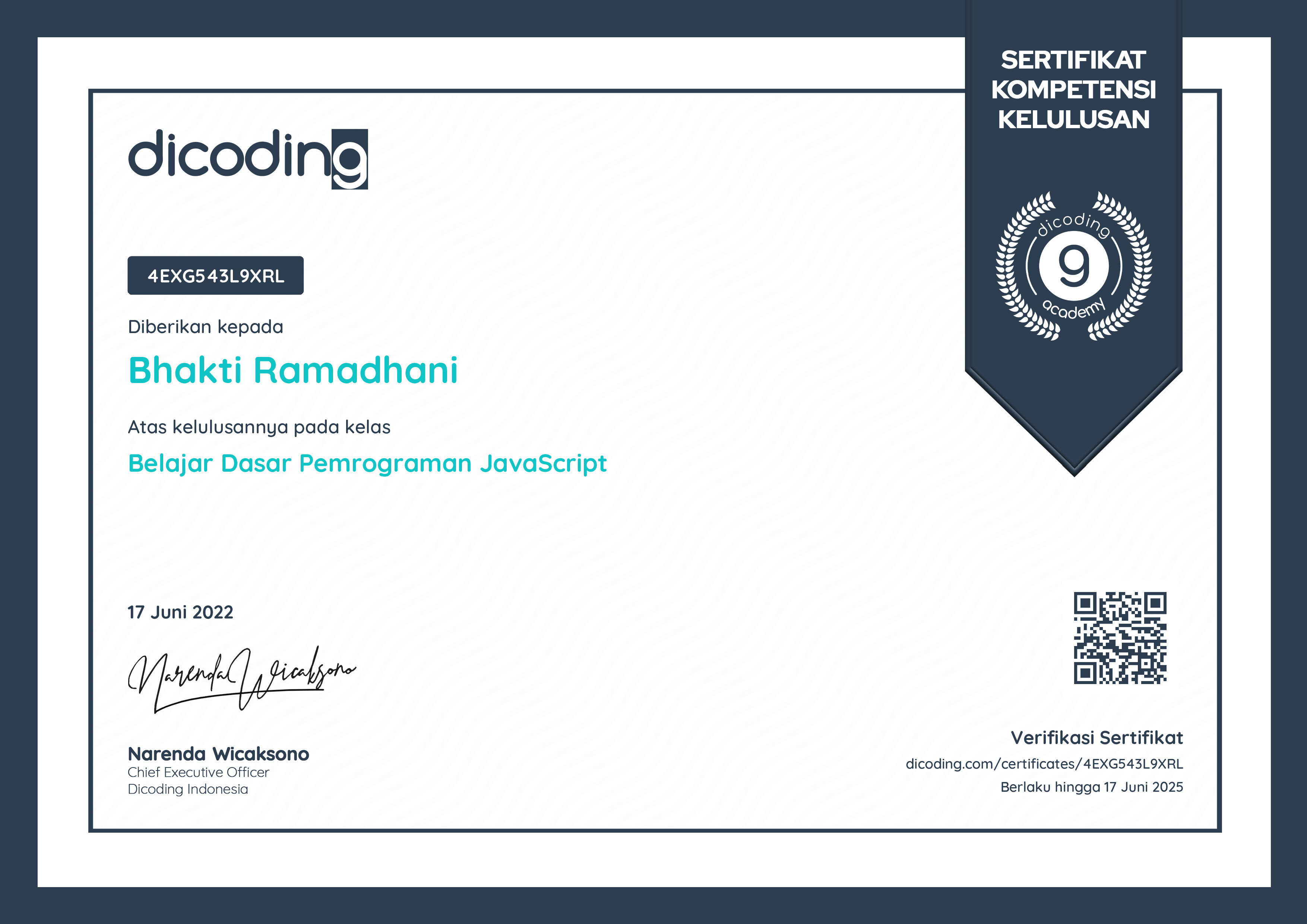 Belajar Dasar Pemrograman JavaScript